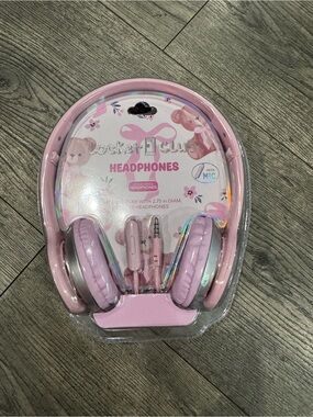 Pink Kids Headphones with Mic